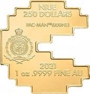 250 Dollars - Elizabeth II PAC-MAN obverse image