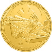 250 Dollars - Elizabeth II Millennium Falcon, Niue, 2021 reverse image