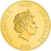 250 Dollars - Elizabeth II Golden Snitch obverse image