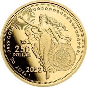 250 Dollars - Elizabeth II Isaac Newton obverse image