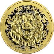 250 Dollars - Elizabeth II Roaring Lion, Niue, 2022 reverse image