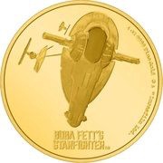 250 Dollars - Elizabeth II Boba Fett's Starfighter, Niue, 2022 reverse image