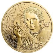 250 Dollars - Charles III Marie Curie, Niue, 2023 reverse image