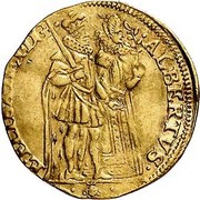 ⅔ Sovereign - Albert and Isabella obverse image