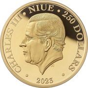 250 Dollars - Charles III Alice's Tea Party obverse image