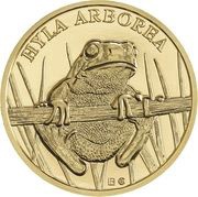 250 Dollars - Charles III European tree frog, Niue, 2023 reverse image