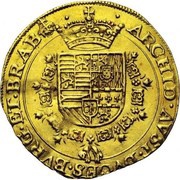 1 Sovereign - Albert and Isabella, Belgium, 1611-1617 reverse image