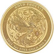 250 Dollars - Charles III Phoenix, Niue, 2024 reverse image