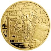 250 Dollars - Charles III Johannes Gutenberg, Niue, 2024 reverse image
