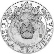 400 Dollars - Elizabeth II Czech Lion, Niue, 2022 reverse image