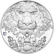 400 Dollars - Charles III Czech Lion, Niue, 2023 reverse image