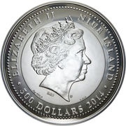 500 Dollars - Elizabeth II Canonization of John Paul II obverse image