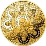 500 Dollars - Elizabeth II Canonization of John Paul II, Niue, 2014 reverse image