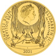 500 Dollars - Elizabeth II Princess Libuse obverse image