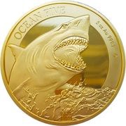 500 Dollars - Elizabeth II White Shark, Niue, 2022 reverse image