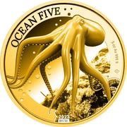 500 Dollars - Charles III Octopus, Niue, 2023 reverse image