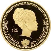 1000 Dollars - Elizabeth II Gracia Patricia: 60th Wedding Anniversary, Niue, 2016 reverse image