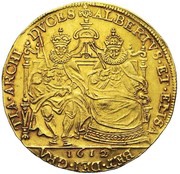 2 Sovereigns - Albert and Isabella obverse image