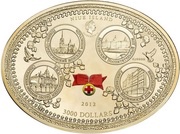 3000 Dollars - Elizabeth II Russian Royal Charity obverse image