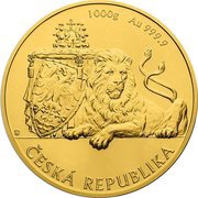 8000 Dollars - Elizabeth II Czech Lion, Niue, 2017-2018 reverse image