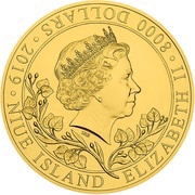 8000 Dollars - Elizabeth II Czech Lion obverse image