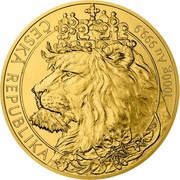8000 Dollars - Elizabeth II Czech Lion, Niue, 2021 reverse image