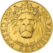 8000 Dollars - Elizabeth II Czech lion, Niue, 2022 reverse image