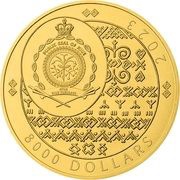 8000 Dollars - Charles III Golden Eagle obverse image