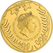 40 000 Dollars - Elizabeth II Czech Lion obverse image
