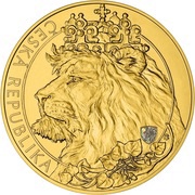 40 000 Dollars - Elizabeth II Czech Lion, Niue, 2021 reverse image
