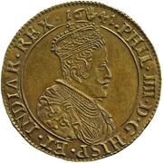 2 Sovereigns - Philip IV piedfort of 4 sovereigns weight obverse image