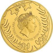 80 000 Dollars - Elizabeth II Czech Lion obverse image