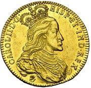 2 Sovereigns - Charles II Third bust obverse image