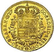 2 Sovereigns - Charles II Third bust, Belgium, 1700 reverse image
