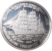 1 Won German Naval Training Association, North Korea, 2000 reverse image