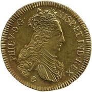 2 Sovereigns - Philip V piedfort of 4 sovereigns weight obverse image