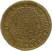 2 Sovereigns - Philip V piedfort of 4 sovereigns weight reverse image