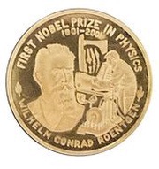 1 Won Wilhelm Röntgen, North Korea, 2001 reverse image