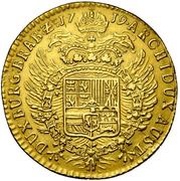 2 Sovereigns - Charles VI, Belgium, 1719-1720 reverse image