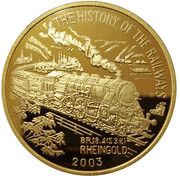 1 Won Rheingold Locomotive, North Korea, 2003 reverse image