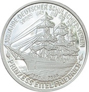 5 Won SS Prinzess Eitel Friedrich, North Korea, 2000 reverse image