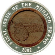 10 Won Monégasque Franc, North Korea, 2002 reverse image