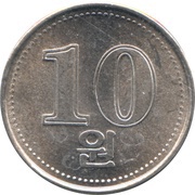 10 Won, North Korea, 2005 reverse image