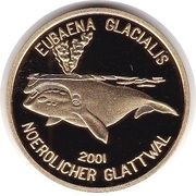 20 Won Eubaena Glacialis, North Korea, 2001 reverse image