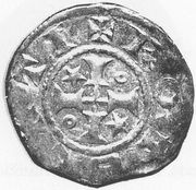 Denier - Robert II le Hiérosolymitain Arras, Belgium, 1092-1111 reverse image