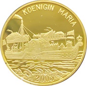 20 Won Koenigin Maria, North Korea, 2003 reverse image