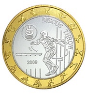 30 Won Discus Throw reverse image