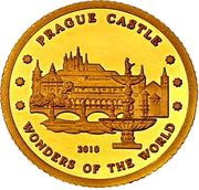 10 Won Prague Castle, North Korea, 2010 reverse image