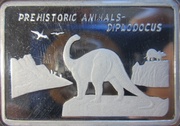 10 Won Diplodocus, North Korea, 2010 reverse image