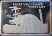 10 Won Triceratops, North Korea, 2010 reverse image